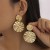 occidental styleins wind heart-shaped pendant ear stud  creative Metal Shells Earringearrings