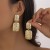 occidental styleins wind heart-shaped pendant ear stud  creative Metal Shells Earringearrings