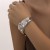 occidental style exaggerating Metal surface pattern width surface bangle woman punk wind openingracelet