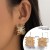 occidental style samll wind weave Metal ear studearrings  retro brief earrings woman