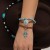 occidental style ethnic style retro imitate turquoise bracelet set personality more elements beads