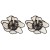occidental style handmade Cloth imitate flowers earrings fashion layer temperament wind exaggerating big flower