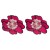 occidental style handmade Cloth imitate flowers earrings fashion layer temperament wind exaggerating big flower