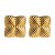 occidental style fashion stainless steel gold ear stud brief temperament geometry samll high earrings woman