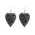 occidental style trend leather print love earrings retro exaggerating wind Earring