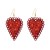  earrings leather sequin love exaggerating Earring super Alloy diamond earrings woman