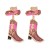 occidental style fashion wind enamel diamond Cowboy earrings exaggerating temperament colorful diamond Cowboy per