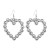 occidental style Earring creative fashion Peach heart love earrings diamond hollow ear stud woman