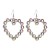 occidental style Earring creative fashion Peach heart love earrings diamond hollow ear stud woman
