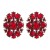 occidental style fashion retro Alloy diamond geometry earrings woman trend high temperament exaggerating Earring