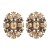 occidental style fashion retro Alloy diamond geometry earrings woman trend high temperament exaggerating Earring