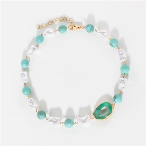 occidental style fashion clavicle chain Pearl necklace woman