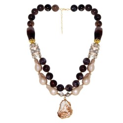 occidental style retro beads Pearl necklace samll all-Purpose temperament
