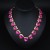  occidental style textured love gem mosaic short style clavicle necklace lady fashion