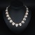  occidental style textured love gem mosaic short style clavicle necklace lady fashion