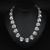  occidental style textured love gem mosaic short style clavicle necklace lady fashion