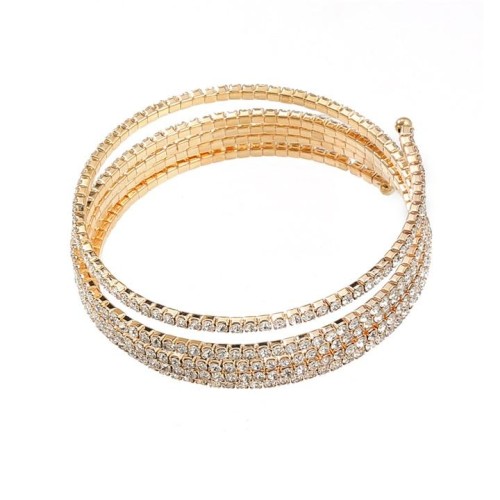 occidental style wind bracelet personality creative star Rhinestone multilayer bangle banquet woman