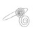Metal geometry flowers Alloy occidental styleI wind lady