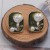 ins wind occidental style Pearl ear stud square flowers earring Alloy enamel diamond Earring earrings