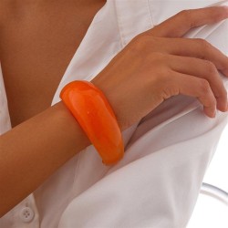 occidental style  fashion multicolor surface pattern bangle   Irregular Acryli..