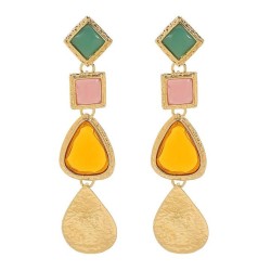 E occidental style same style fashion resin geometry earrings  summer Irregula..