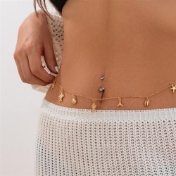 occidental style wind starfish Shells chain chain woman  imitate Pearlodyhain