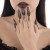 occidental style  wind hollow ring  samll Metal tassel woman