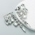 occidental style fashion earrings brilliant Alloy embed glass diamond earrings high trend