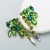 occidental style fashion earrings brilliant Alloy embed glass diamond earrings high trend