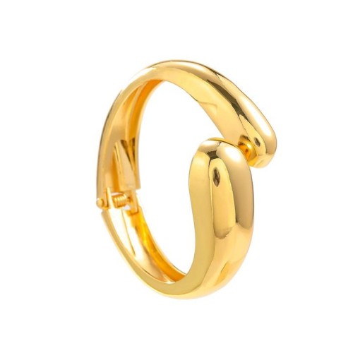 occidental style drop exaggerating bangle Alloy surface  high opening mirror bangle