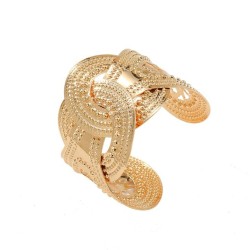  fashion creative unique Metal Round hollow pattern woman opening bangle