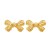 occidental style personality textured Metal bow earrings samll retro ear stud Earring woman