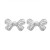 occidental style personality textured Metal bow earrings samll retro ear stud Earring woman