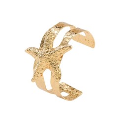  personality creative Metal hollow starfish lady retro bangle wind