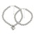 occidental style exaggerating two multilayer beads temperament samll heart-shaped personality necklace