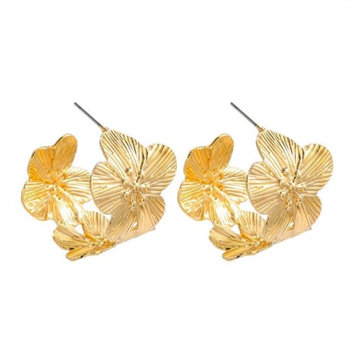 retro flowers geometry earrings Irregular pattern Earring brief fashion all-Purpose ear stud