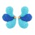  handmade weave butterfly wings earrings fashion fresh wind color wings Earring