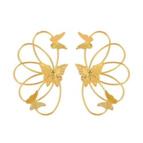  earrings hollow butterfly wings brief occidental style fashion earrings