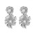 gold petal Earring medium temperament Pearl flowers earrings woman high retro personality ear stud
