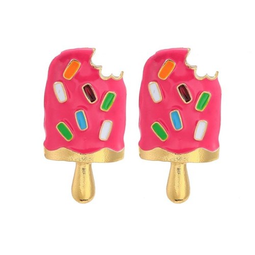 occidental style personality lovely Alloy enamel earrings wind imitate color ear stud