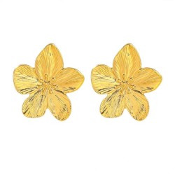 Alloy high flowers flower earrings occidental style