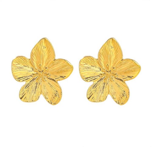 Alloy high flowers flower earrings occidental style