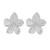 Alloy high flowers flower earrings occidental style