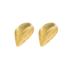 occidental style new Shells pattern earrings wind buckle high woman
