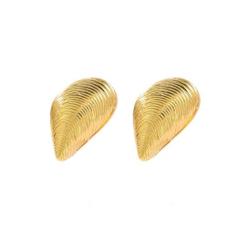 occidental style new Shells pattern earrings wind buckle high woman