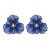 occidental style summer flowers hollow colorful earrings woman Alloy multilayer temperament sweet high Earring