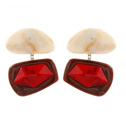  summer resin exaggerating personality temperament Irregular occidental style ..