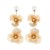 occidental style temperament multilayer hollow flowers earrings woman diamond high earrings temperament long sty