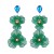 occidental style temperament multilayer hollow flowers earrings woman diamond high earrings temperament long sty
