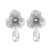 diamond geometry flowers hollow pendant earrings high fashion temperament Earring woman